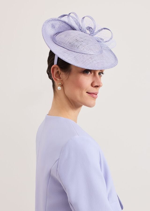 Blue Phase Eight Blue Twist Back Bow Fascinator Hats | 5810VTGRF