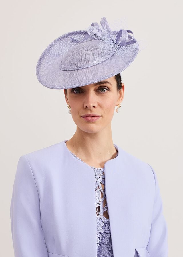 Blue Phase Eight Blue Twist Back Bow Fascinator Hats | 5810VTGRF