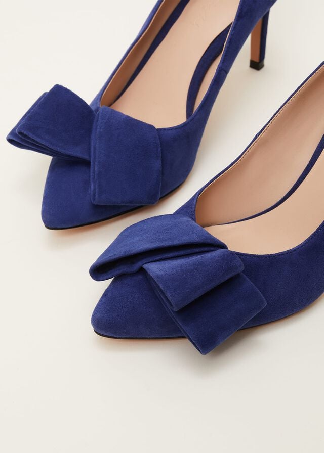 Blue Phase Eight Bow Front Court Heels | 4901ZXOYI