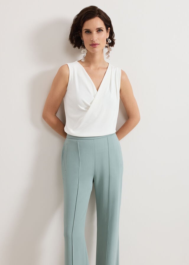 Blue Phase Eight Bowen Eau De Nil Trousers | 8679FYANV
