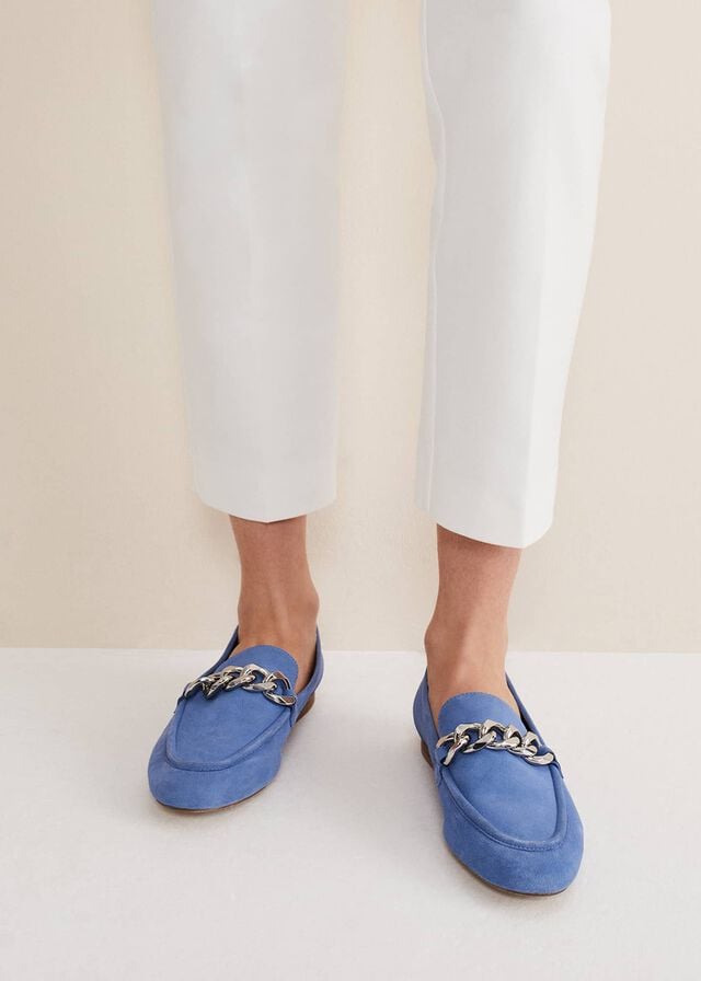 Blue Phase Eight Chain Detail Flats | 2916DFMZV