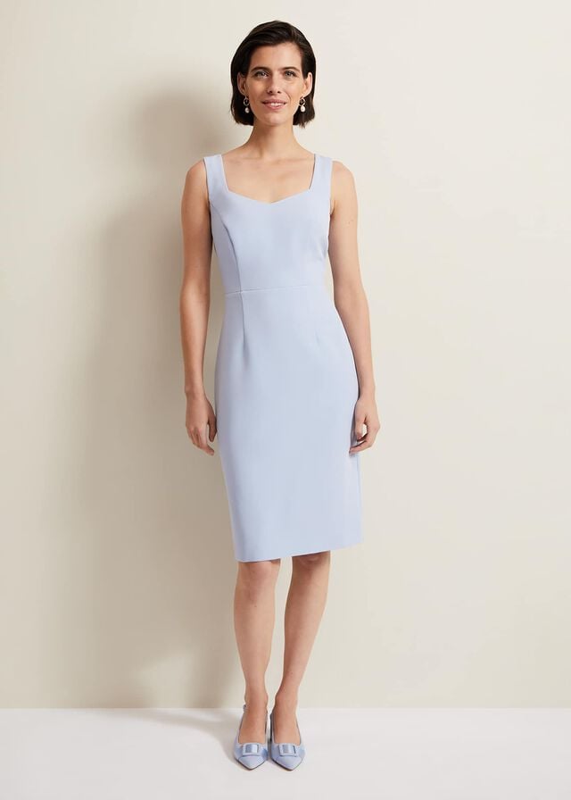 Blue Phase Eight Daisy Lace Double Layer Dress | 6574LEUKM