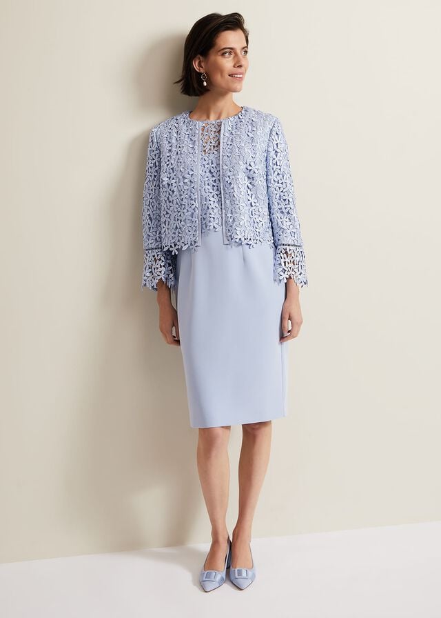 Blue Phase Eight Daisy Lace Jackets | 8703ITSXJ