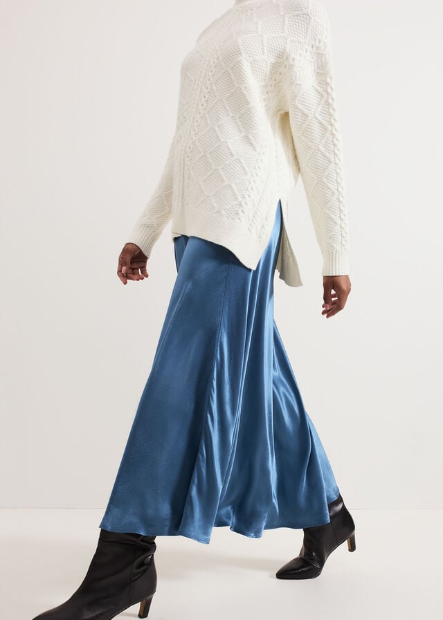 Blue Phase Eight Orla Slip Skirts | 0516KIUZV
