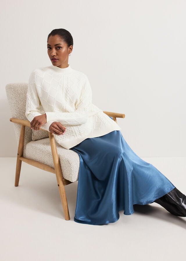 Blue Phase Eight Orla Slip Skirts | 0516KIUZV