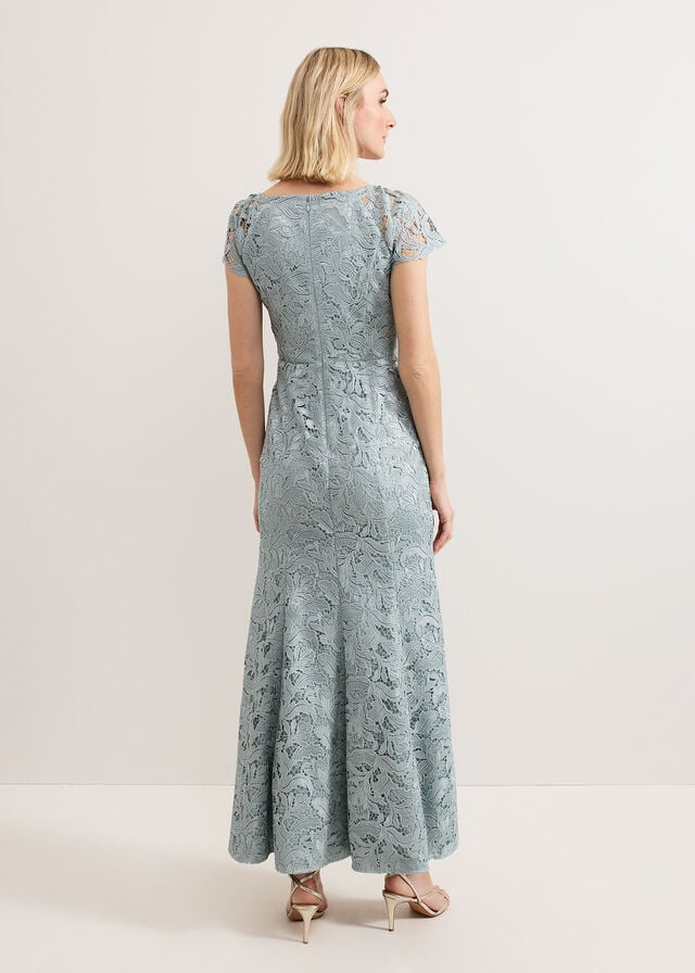 Blue Phase Eight Phia Tux Lace Dress | 1053MUVWZ