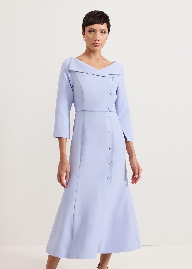 Blue Phase Eight Sienna Tux Dress | 3576QFYCK