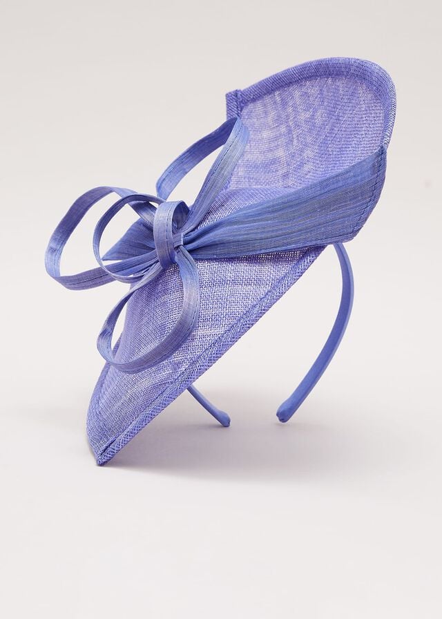 Blue Phase Eight Silk Bow Twist Disc Fascinator Hats | 4071HLKCW