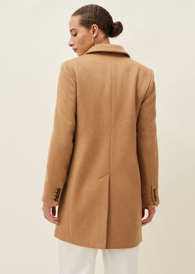 Brown Phase Eight Lydia Wool Coats | 8023ODWKN