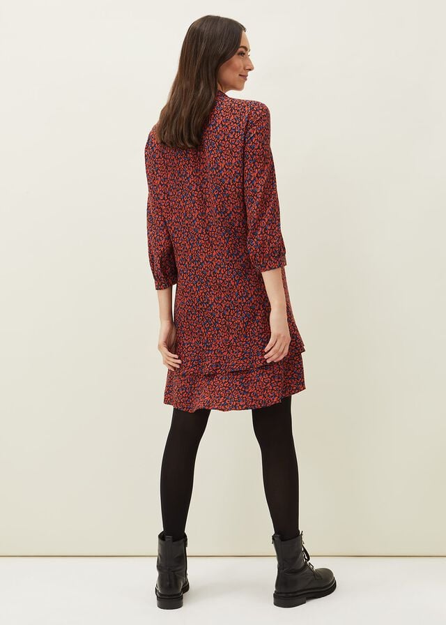 Brown Phase Eight Penele Animal Print Dress | 1473HYUZQ