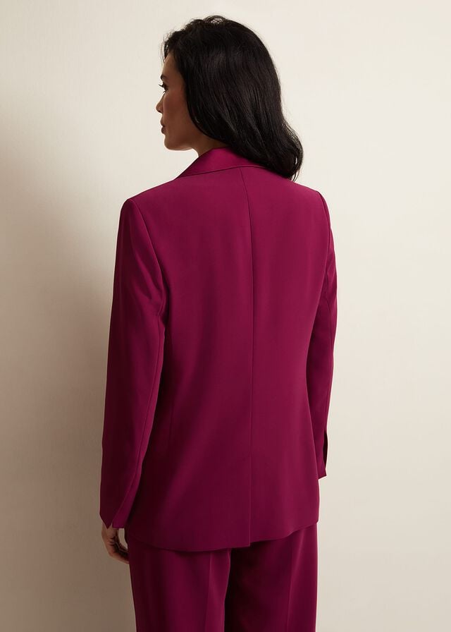 Burgundy Phase Eight Elandra Tux Coats | 6312DBHKU