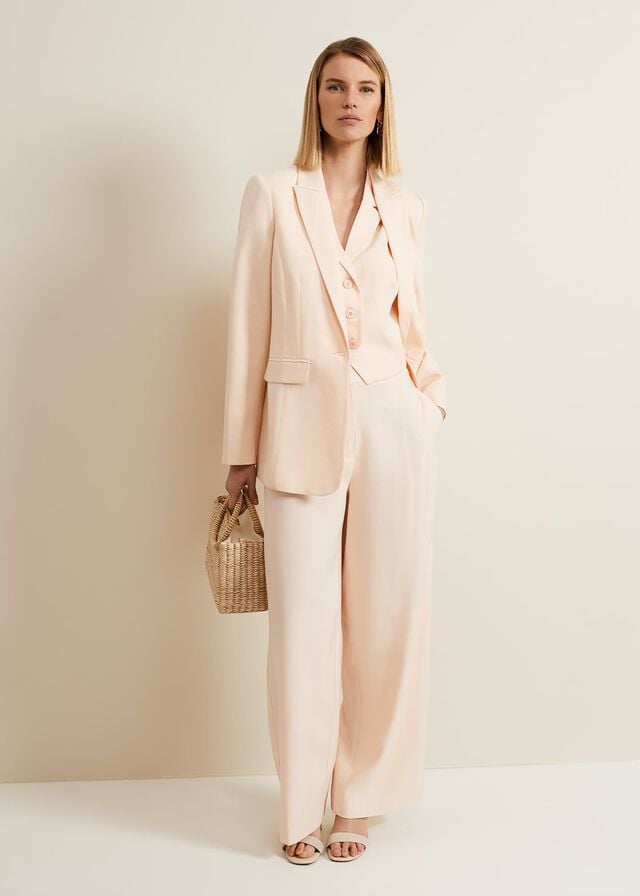 Coral Phase Eight Bianca Peach Jackets | 8456AIMCX