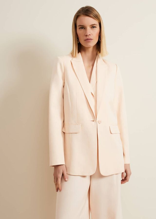 Coral Phase Eight Bianca Peach Jackets | 8456AIMCX