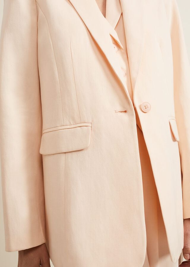 Coral Phase Eight Bianca Peach Jackets | 8456AIMCX