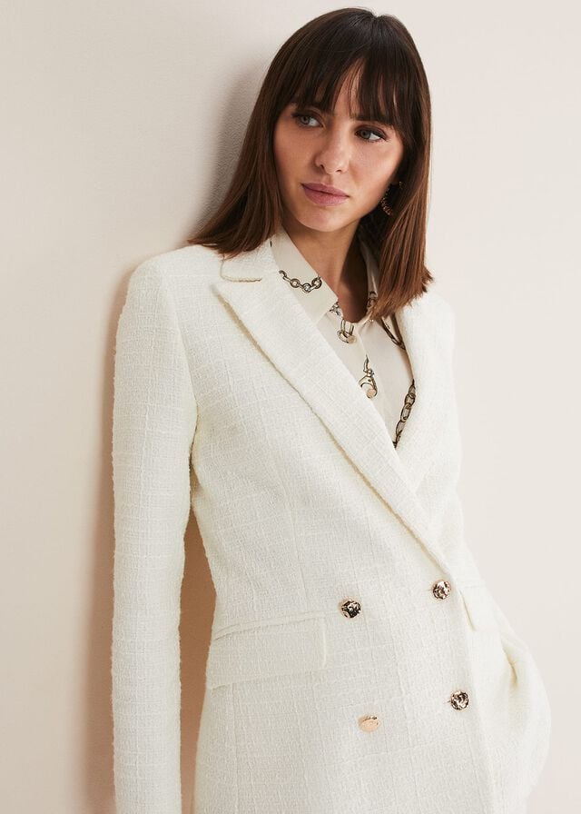 Cream Phase Eight Auden Cream Jackets | 2409ZETCI