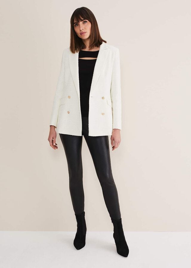 Cream Phase Eight Auden Cream Jackets | 2409ZETCI