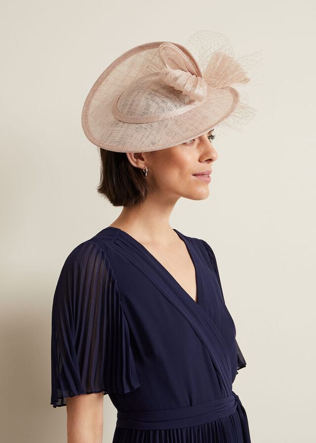 Cream Phase Eight Bow Twist Back Disc Fascinator Hats | 6038PVUED