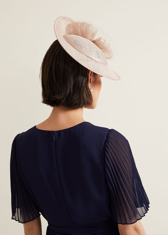 Cream Phase Eight Bow Twist Back Disc Fascinator Hats | 6038PVUED