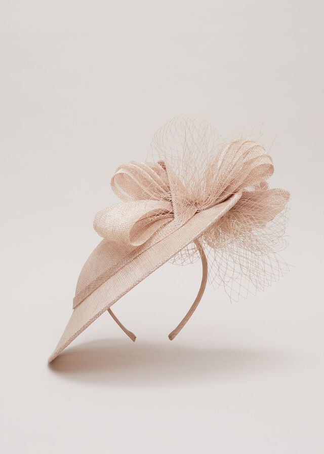 Cream Phase Eight Bow Twist Back Disc Fascinator Hats | 6038PVUED