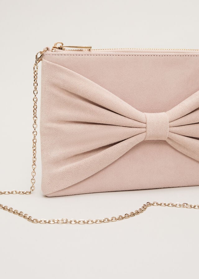Cream Phase Eight Oversized Bow Bags | 8327LMICG