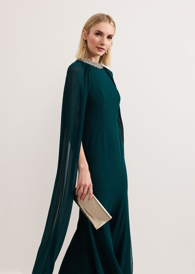 Dark Green Phase Eight Bridie Dress | 3509NPHLG