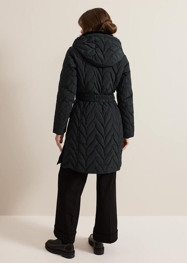Dark Green Phase Eight Petite Hollie Puffer Coats | 1342XSOGC