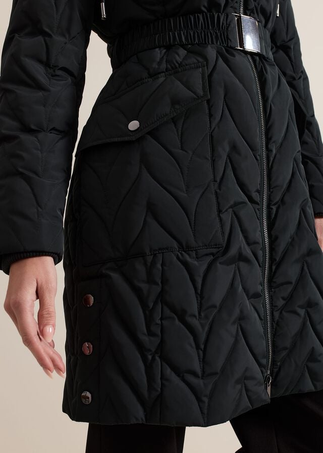 Dark Green Phase Eight Petite Hollie Puffer Coats | 1342XSOGC