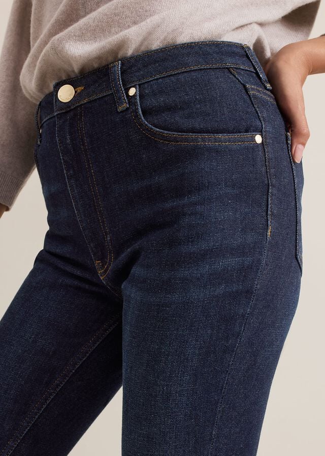 Dark Wash Phase Eight Sara Slim Leg Jeans | 9673XTFEL