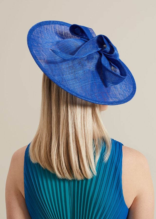 Deep Blue Phase Eight Midi Double Twist Disc Fascinator Hats | 7210TDNUF