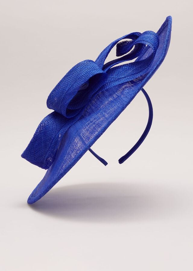 Deep Blue Phase Eight Midi Double Twist Disc Fascinator Hats | 7210TDNUF