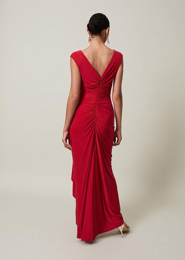 Deep Red Phase Eight Donna Dress | 5781UREMY