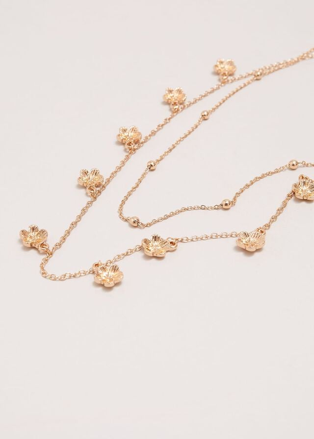 Gold Phase Eight Flower Chain Jewellery | 2835WMJUQ