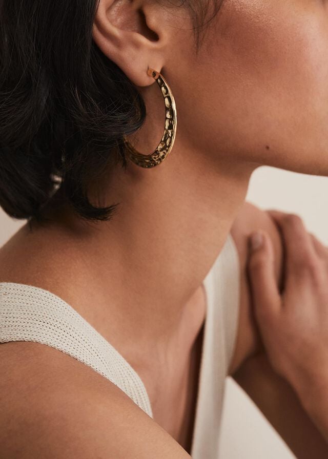 Gold Phase Eight Gold Hoop Jewellery | 8246YPJXW