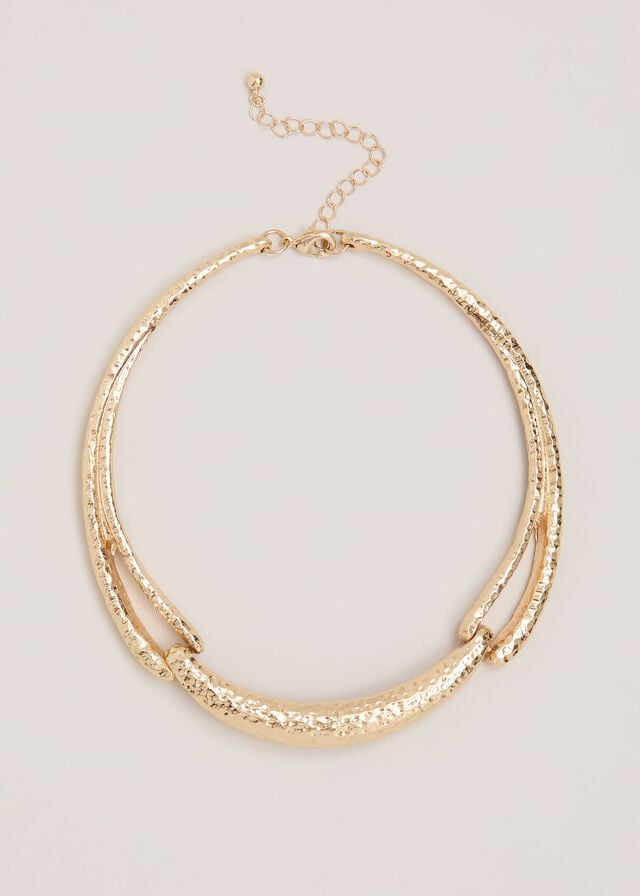 Gold Phase Eight Gold Textured Collar Jewellery | 1864RGFDQ