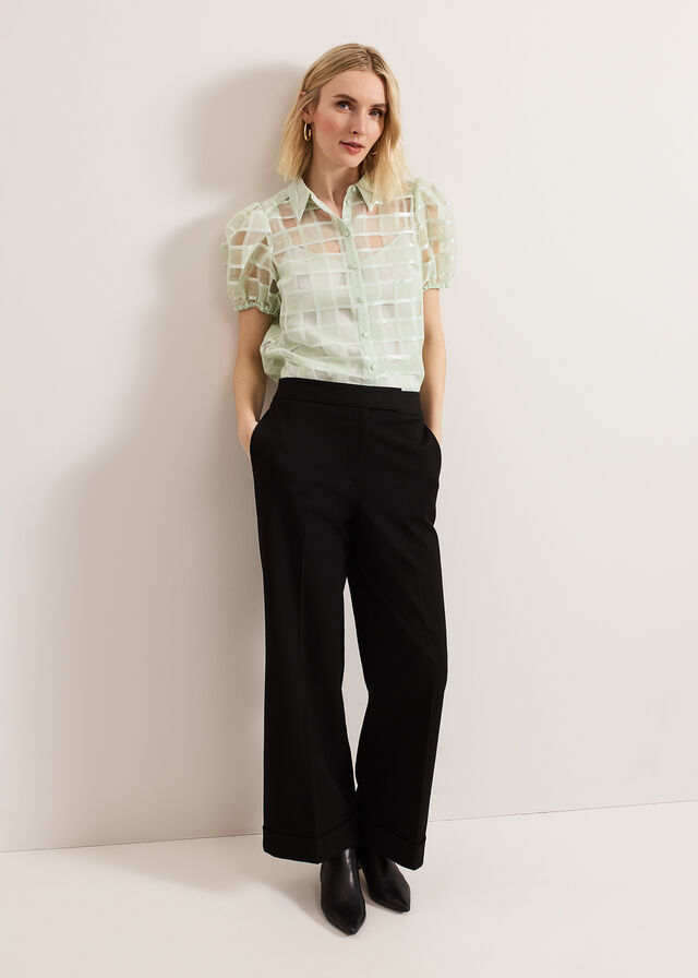 Green Phase Eight Angie Check Shirts | 8019NRBWI