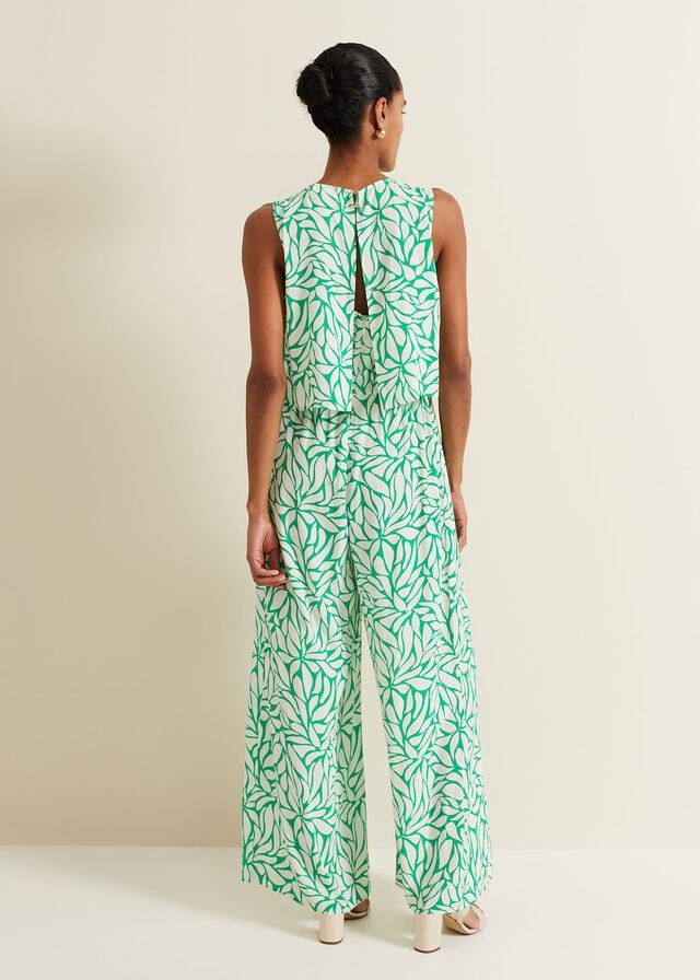 Green Phase Eight Aubrey Geo Dress | 2985NDHGS