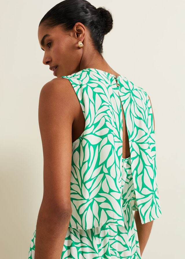 Green Phase Eight Aubrey Geo Dress | 2985NDHGS