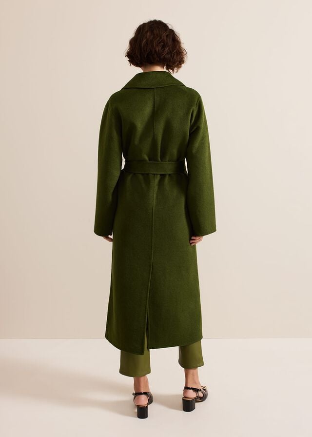 Green Phase Eight Darcy Double Faced Wool Coats | 9328JFNXH