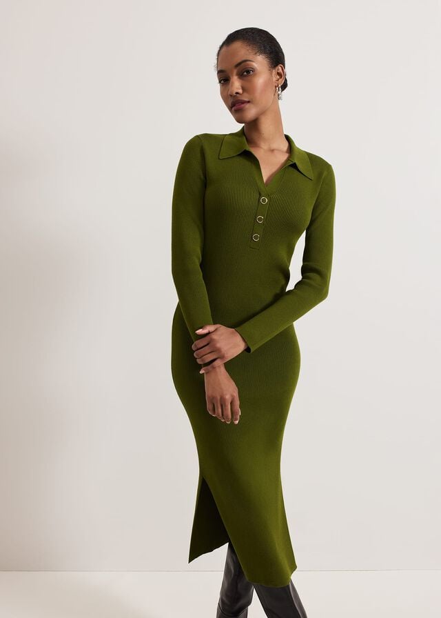 Green Phase Eight Lucy Column Dress | 9257GNXRJ