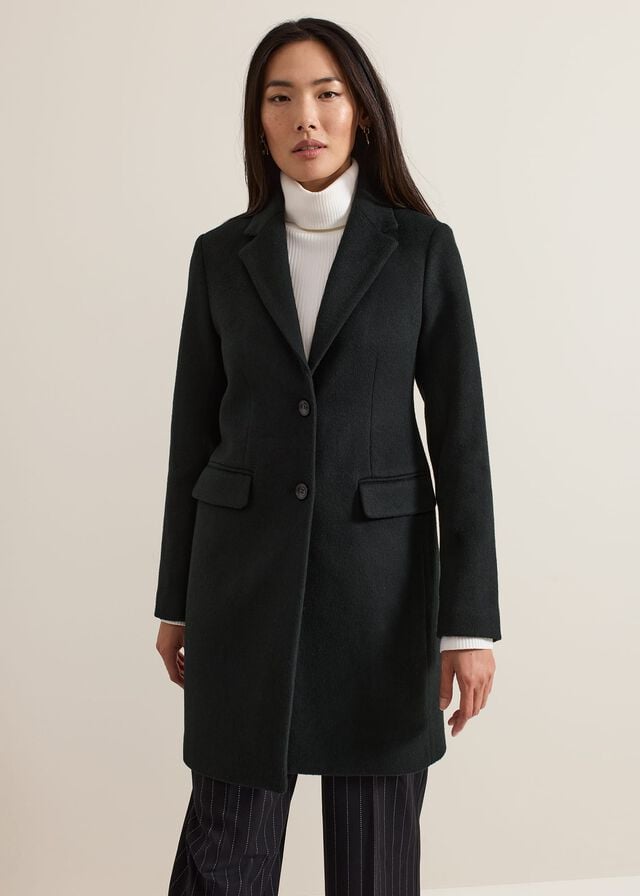 Green Phase Eight Lydia Wool Coats | 5317JEASB