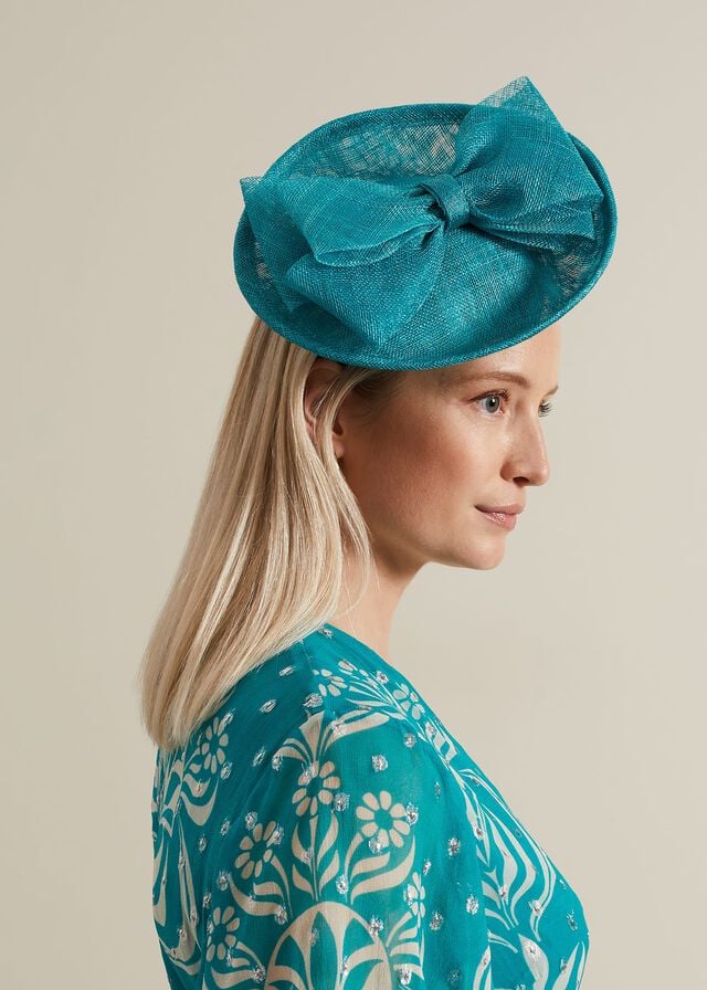 Green Phase Eight Mini Bow Disc Fascinator Hats | 7961NDMHX