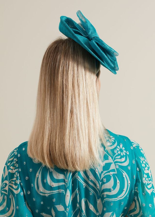 Green Phase Eight Mini Bow Disc Fascinator Hats | 7961NDMHX