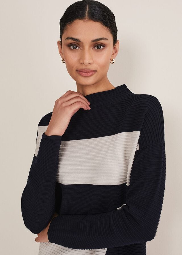 Grey Phase Eight Azera Colour Block Dress | 4697JBEFQ