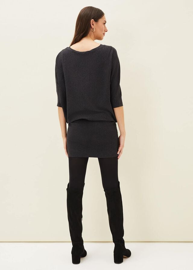Grey Phase Eight Becca Batwingted Knitwear | 5318GZIAT