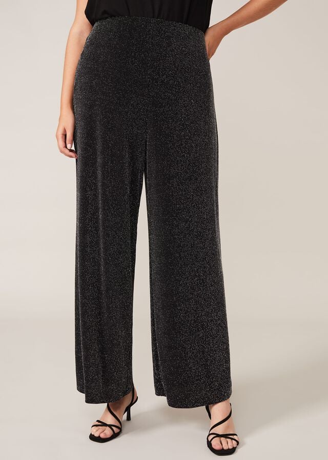 Grey Phase Eight Corinne Sparkles Trousers | 8672CJWUI