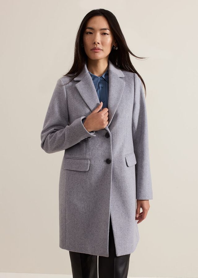 Grey Phase Eight Lydia Wool Coats | 1579EZVFW