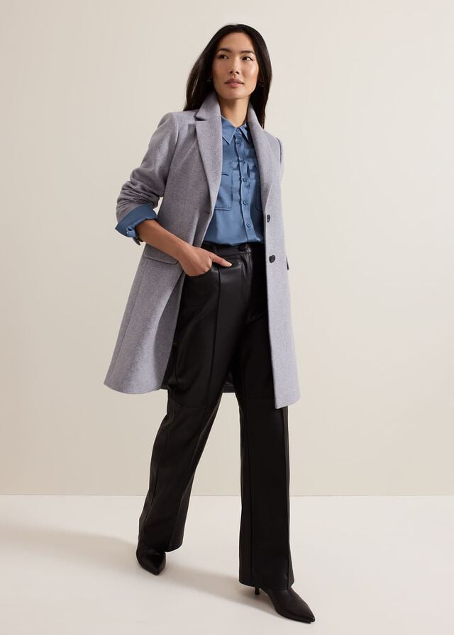 Grey Phase Eight Lydia Wool Coats | 1579EZVFW