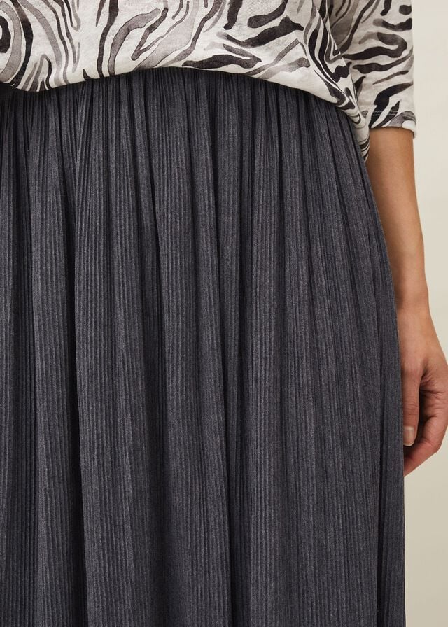 Grey Phase Eight Roselle Plisse Skirts | 2671QFZSL
