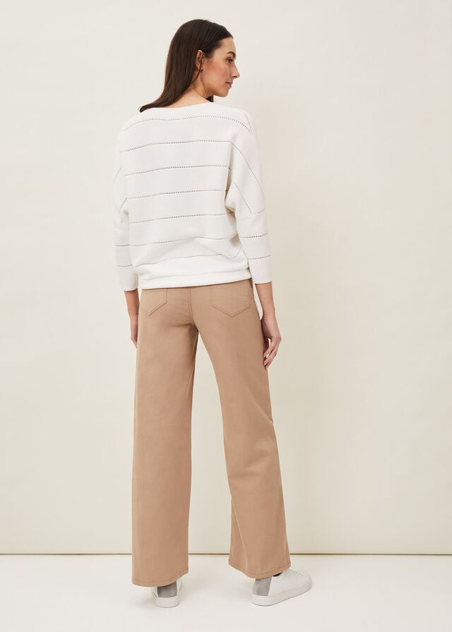 Grey Phase Eight Viona Wide Leg Jeans | 0765AYVWB