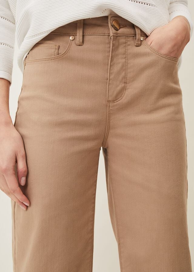 Grey Phase Eight Viona Wide Leg Jeans | 0765AYVWB
